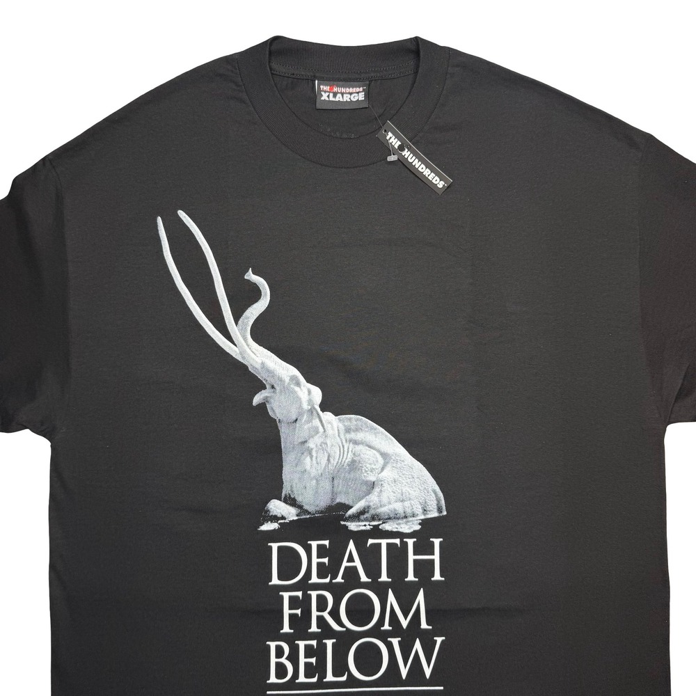 The Hundreds - Vintage 2000s Death From Below La Brea Tar Pits elephant shirt XL